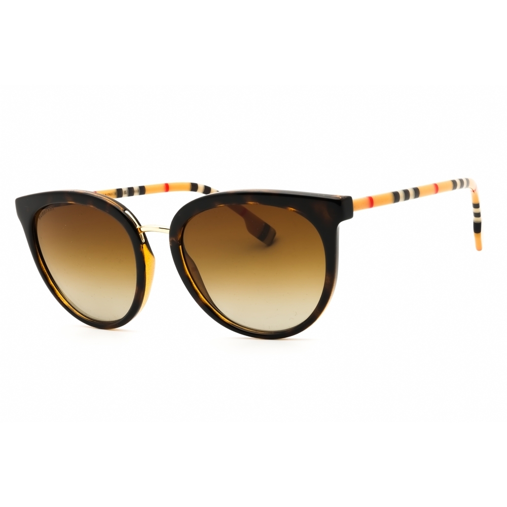 NWT Burberry 0BE4316-3854T5 Dark Havana Round 54mm Sunglasses